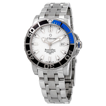 Patravi ScubaTec White Dial Batman Bezel Men's Watch 00.10632.23.23.21