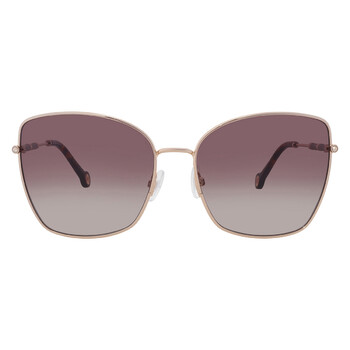 Guess Factory Brown Gradient Butterfly Ladies Sunglasses  display picture 1