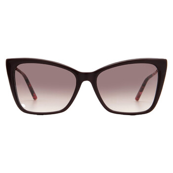 NEW Kate Spade IZARA/G/S-0807 9O Sunglasses 57mm 100% Authentic Leopard w/ Case KATE SPADE IZARA/G/S 807 9O Sunglasses Black Frame Gray  main image 3