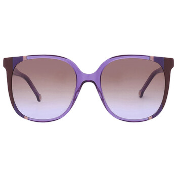 Carolina Herrera Brown Gradient Butterfly Ladies Sunglasses  display picture 1