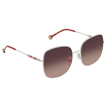 Burgundy Shaded Square Ladies Sunglasses CH 0035/S 03YG/3X 59