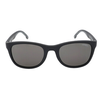Carrera 8012/S 0003/M9 Occhiali Da Sole Polarizzati Uomo - Nero Opaco E Lenti Grigie