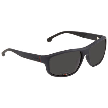 Polarized Grey Rectangular Men's Sunglasses CARRERA 8038/S 0003/M9 61