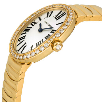 Baignoire Silver Dial 18kt Yellow Gold Ladies Watch WB520019