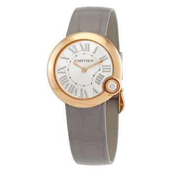 Ballon Blanc de Cartier 18kt Rose Gold Silver Dial Ladies Watch WGBL0005