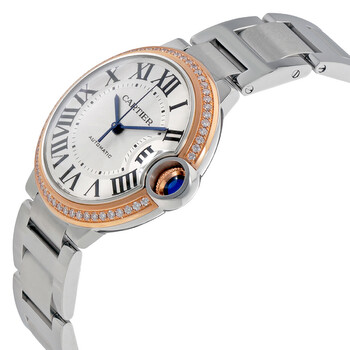 Ballon Bleu Automatic 18Kt Rose Gold Diamond Steel Ladies Watch WE902081