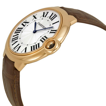 Ballon Bleu Silver Dial Brown Alligator Leather Men's Watch W6920083