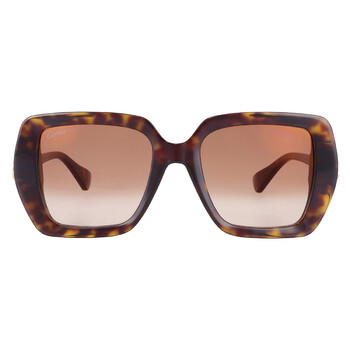 Philipp Plein Brown Square Ladies Sunglasses SPP038M 0722 56