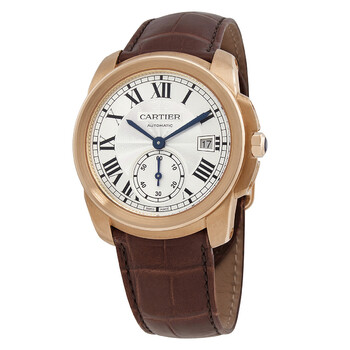 Caliber Silver Dial 18k Pink Gold Men's Watch WGCA0003