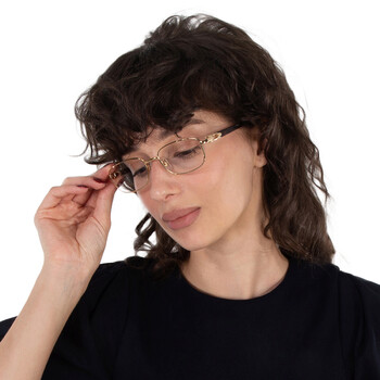 C Decor Demo Rectangular Ladies Eyeglasses CT0368O 002 52