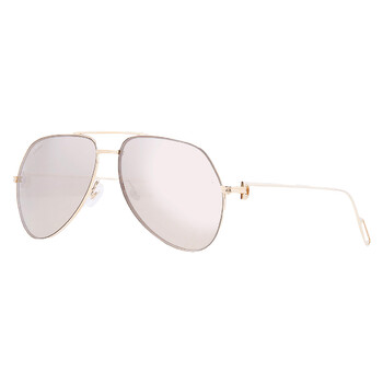 Gold Flash Mirror Pilot Unisex Sunglasses CT0110S 016 58