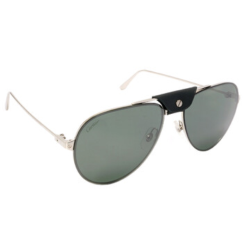 Green Pilot Unisex Sunglasses CT0166S 004 60