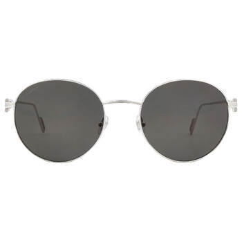 C de Cartier Grey Flash Round Unisex Sunglasses CT0249S 001 53