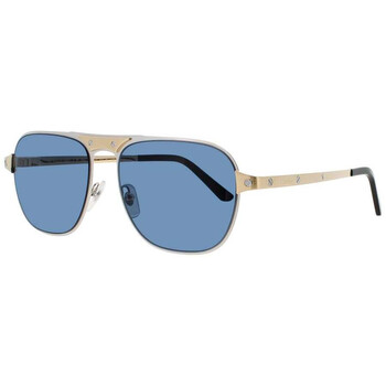 Cartier CT0533S-003 Sunglasses Silver Gold Blue Metal Sunglasses Cartier CT0533S - Mia Burton main image 2