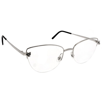 Panthere de Cartier Demo Cat Eye Ladies Eyeglasses CT0208O 002 55