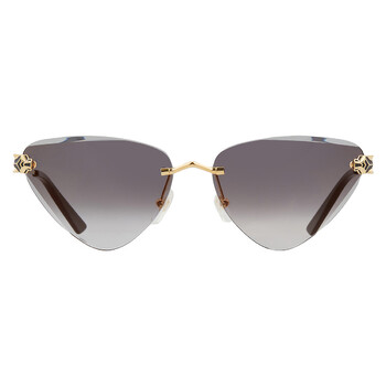 Cartier Signature C Grey Cat Eye Ladies Sunglasses CT0469S