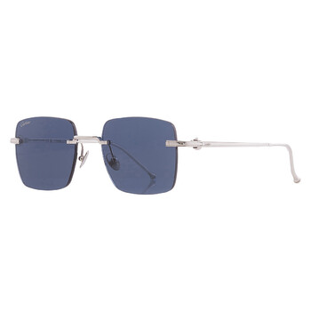 Pasha de Cartier Blue Square Men's Titanium Sunglasses CT0403S 001 52