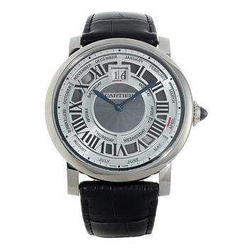 Rotonde de Cartier Perpetual Calendar Automatic 18 kt White Gold Men's Watch W1580002
