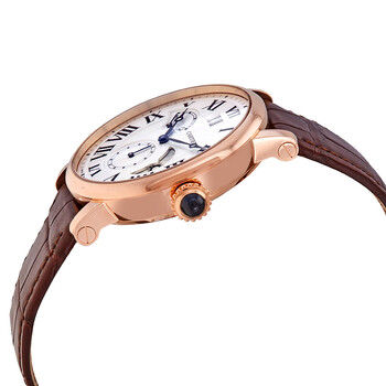 Rotonde Retrograde Silvered Guilloche Dial 18kt Rose Gold Men's Watch W1556240