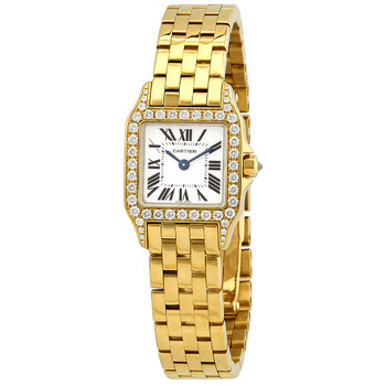 Santos Demoiselle 18kt Yellow Gold Diamond Ladies Watch WF9001Y7