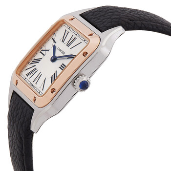 Santos-Dumont Small Model Quartz Silver Dial Watch W2SA0041