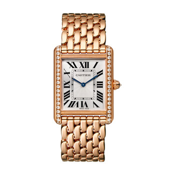 Tank Louis Automatic Diamond Silver Dial Ladies Watch WJTA0021