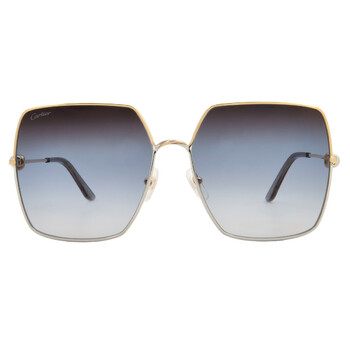 Cartier Trinity Brown Gradient with Gold Flash Mirror Square Cartier Trinity Brown Gradient with Gold Flash Mirror Square