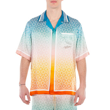 JW Anderson Grape Stripe Vacation Shirt, Brand Size 48 (US