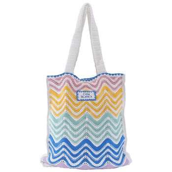 Casablanca Crochet Tote Bag With Embroidered Logo