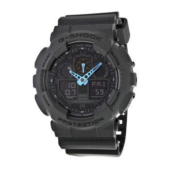 G Shock Grey Digital Dial Resin Men's Watch GA100C-8ACR