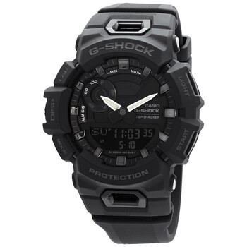 G-Shock GA-010-1AER Orologio Multifunzione Unisex, Cassa Tonda 52mm, Cinturino In Resina Nera, Resistente 20 ATM