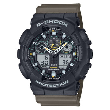 Casio G-Shock Black Dial Tan Resin Strap Men