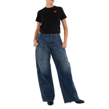 Comme Des Garcons Cdg Play Invader Heart Pixel T-Shirt, Size SS