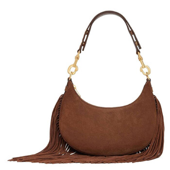 Burberry Dark Brown Ladies Faux Fur Olympia Bag 8047019