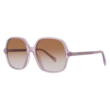 Brown Gradient Square Ladies Sunglasses CL40244U 78F 56