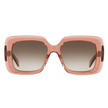 Brown Gradient Square Ladies Sunglasses CL40263I 74F 54