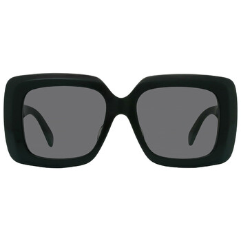 Versace Dark Gray Rectangular Ladies Sunglasses VE4405 GB1/87 54