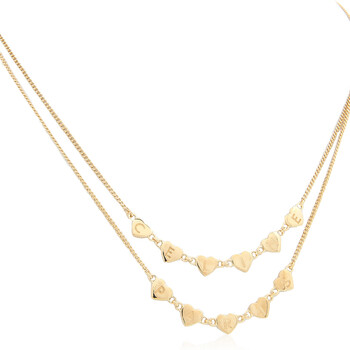Coeur Double Necklace in Gold