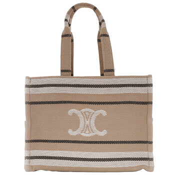 VIP【送料関税込】CELINE THAIS STRIPED TOTE BAG Celine Cabas Thais Striped Tote 196762FU6.28SI 3616900550261