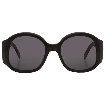 Celine Smoke Square Ladies Sunglasses CL40267U 01A 54