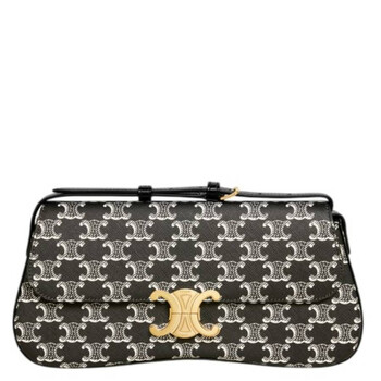 Medium Celine Lola Bag In Triomphe Canvas