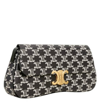 Medium Celine Lola Bag In Triomphe Canvas