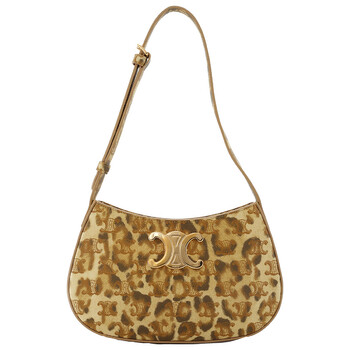 Celine Leopard Triomphe Medium Ava Strap Bag 196922FTQ.02NT