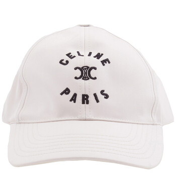 Celine Paris Triomphe Embroidered Baseball Cap, Size Large