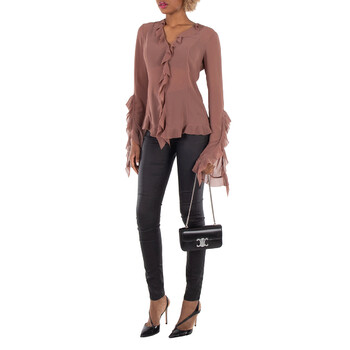 [조마샵] 셀린느 샤이니 송아지가죽 클로드 체인 숄더 백