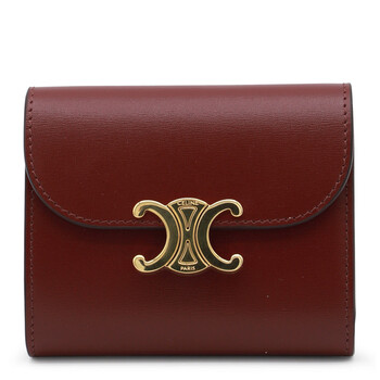 Celine Small Flap Wallet Triomphe - Light Burgundy 10D783DPV