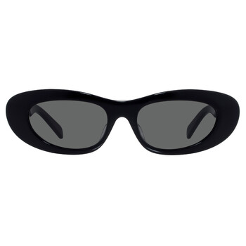 Celine Monochroms Grey Oval Ladies Sunglasses CL40288I 01A 56
