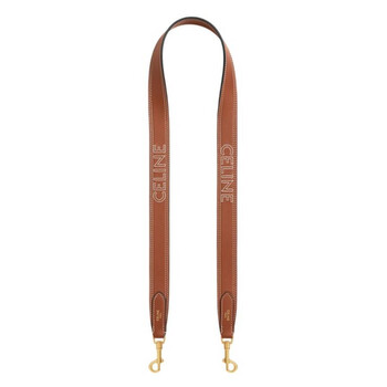 Smooth Calfskin Embroidered Long Strap