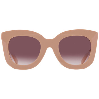 Celine Smoke Gradient Square Ladies Sunglasses CL4002UN 20B