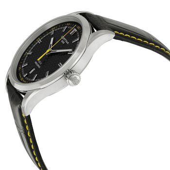 DS-2 Precidrive Quartz Black Dial Black Leather Men's Watch C024.410.16.051.01